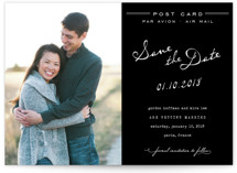 Airmail Save the Date Postcards