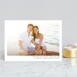 Vintage Photograph Save the Date Postcards
