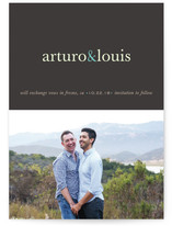 Pop of Color Save the Date Postcards