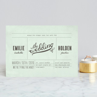 Mr. Laurence Save the Date Postcards