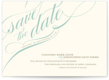 Winter Flourish Save the Date Postcards
