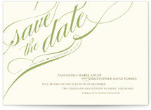 Winter Flourish Save the Date Postcards