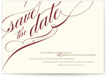 Winter Flourish Save the Date Postcards