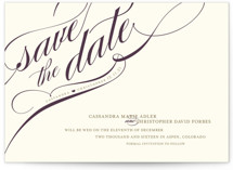Winter Flourish Save the Date Postcards