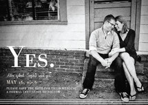 simply stripes Save the Date Postcards