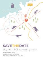 Destination Save the Date Postcards