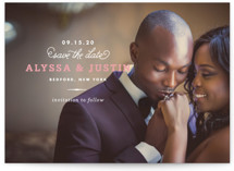 Timeless Save the Date Postcards