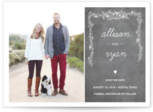 Chalkboard Save the Date Postcards