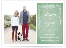 Chalkboard Save the Date Postcards