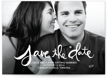 Hand-Lettered Save the Date Postcards