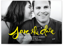 Hand-Lettered Save the Date Postcards