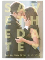 Etched Save the Date Postcards