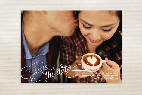 Save in Script Save the Date Postcards