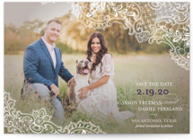 Lace Save the Date Postcards