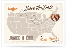 Up and Away Save the Date Postcards