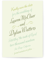 Just My Type Save the Date Postcards