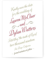 Just My Type Save the Date Postcards