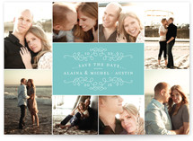 Classic Collage Save the Date Postcards
