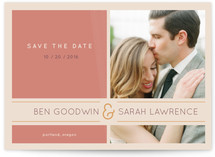 Subtle Chevron Save the Date Postcards