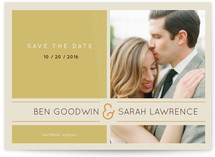Subtle Chevron Save the Date Postcards