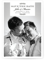 Swirl Deco Save the Date Postcards