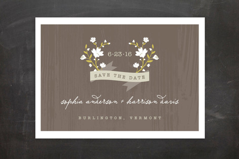 Woodland Save the Date Postcards
