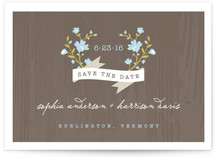 Woodland Save the Date Postcards
