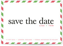 float + aerogram Save the Date Postcards