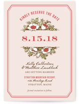 Harvest Floral Save the Date Postcards