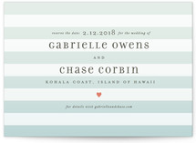 Ombre Stripes Save the Date Postcards