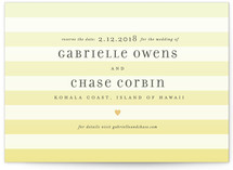 Ombre Stripes Save the Date Postcards