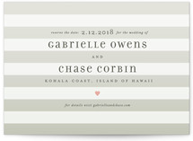 Ombre Stripes Save the Date Postcards