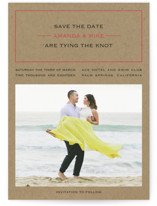 Vintage Kraft Save the Date Postcards