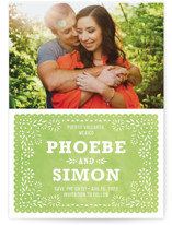 Fiesta Folk Art Save the Date Postcards