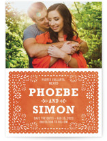 Fiesta Folk Art Save the Date Postcards