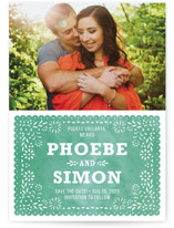 Fiesta Folk Art Save the Date Postcards