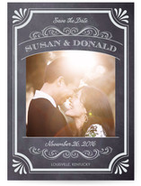 A Chalkboard Marriage Save the Date Postcards