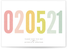 Ice Cream Parlour Pastels Save the Date Postcards