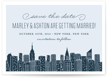 Big City New York Save the Date Postcards