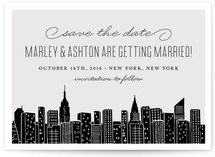 Big City New York Save the Date Postcards