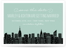 Big City New York Save the Date Postcards