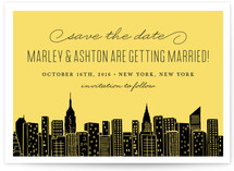 Big City New York Save the Date Postcards