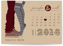 Tiptoe Kiss Save the Date Cards