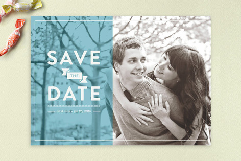 A Banner Date Save the Date Cards