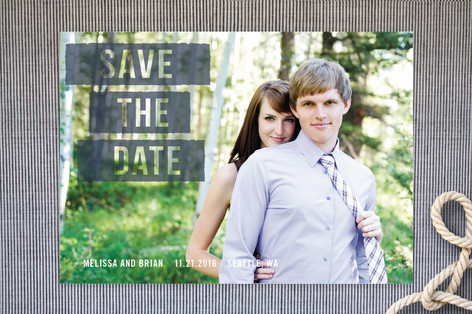 Ink Roll Save the Date Cards