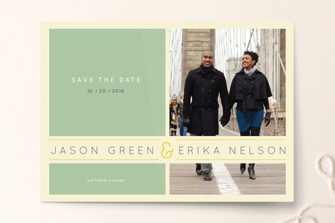 Subtle Chevron Save the Date Cards