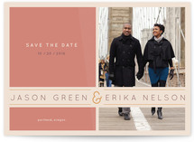 Subtle Chevron Save the Date Cards