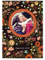 Retro Florals Save the Date Cards
