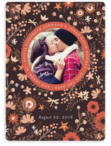 Retro Florals Save the Date Cards