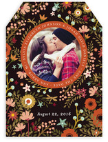 Retro Florals Save the Date Cards